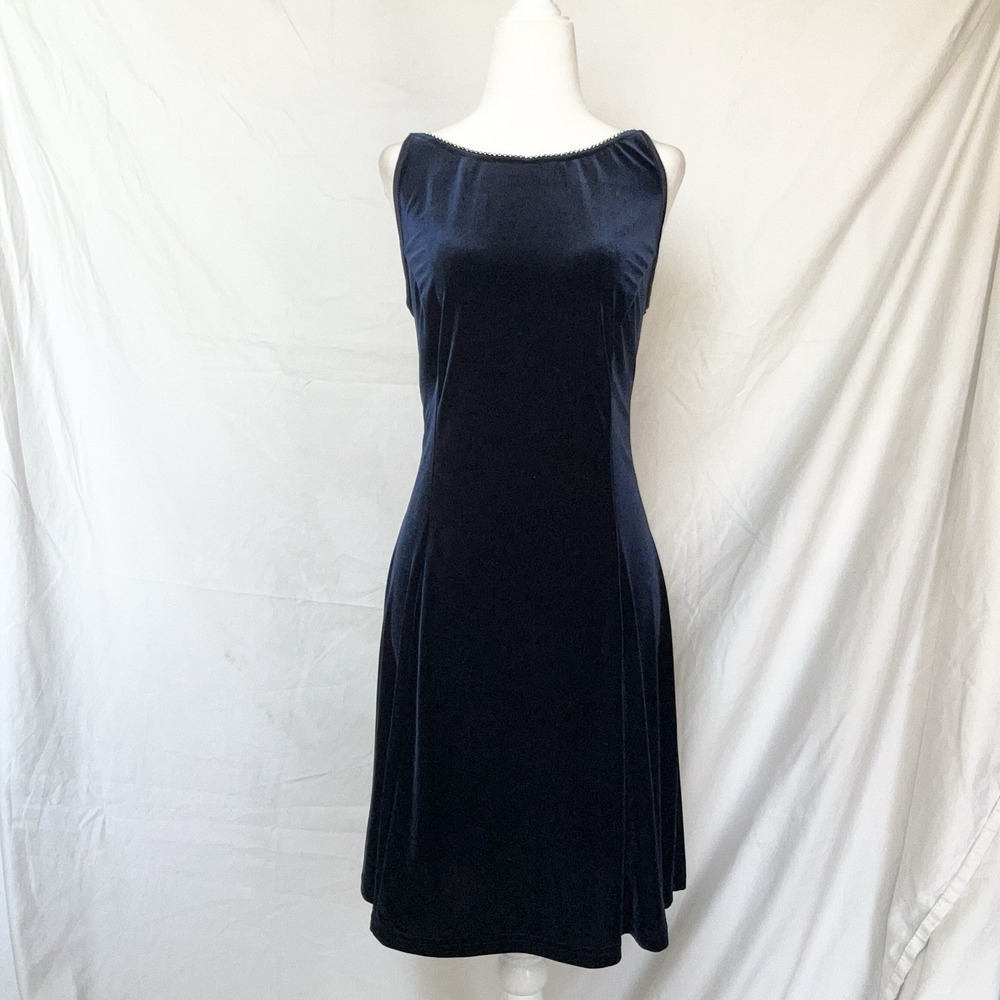 Vintage 90s Gunne Sax Velvet Mini Dress Whimsigoth Party Vampy Coquette